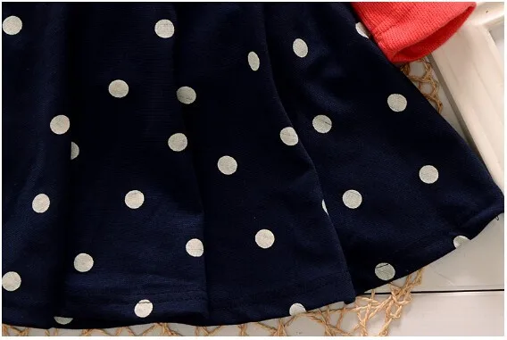 Детское платье в горошек BibiCola демисезонное вечернее для маленьких девочек