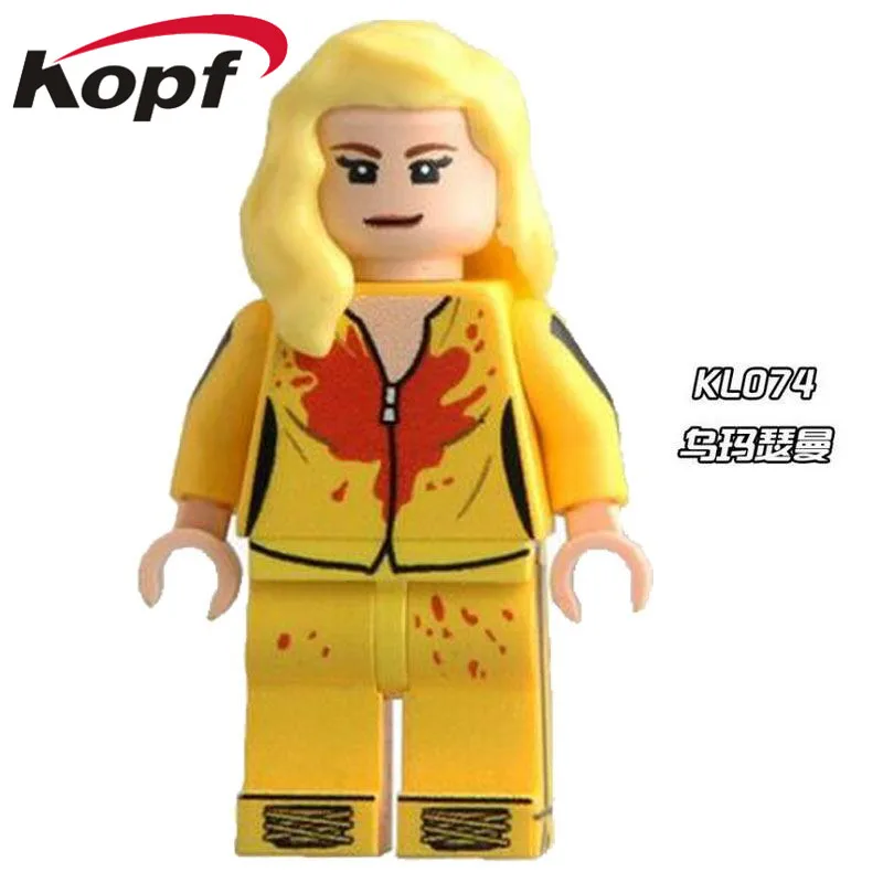KL074 Without Box Super Heroes Kill Bill Vol.1 ума Турман Невеста Натан Дрейк агент FBI Лара Крофт кеттенис строительные блоки детские игрушки KL9011 - Цвет: KL074 Without Box