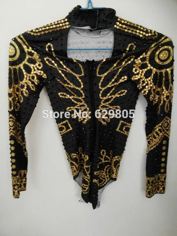 Sexy 2017 beyonc Bodysuit Women's Long Sleeves Rhinestone Outfit Dance Stage Show Nightclub Costume Singer Leotard Wear