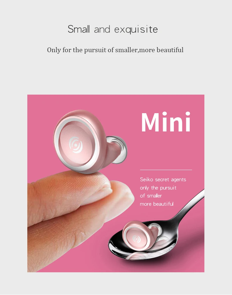 GiGiboom Mini Wireless Bluetooth Earphone Super bass 4.1 Headset with mic Handsfree earbuds for iphone Huawei xiaomi | Электроника