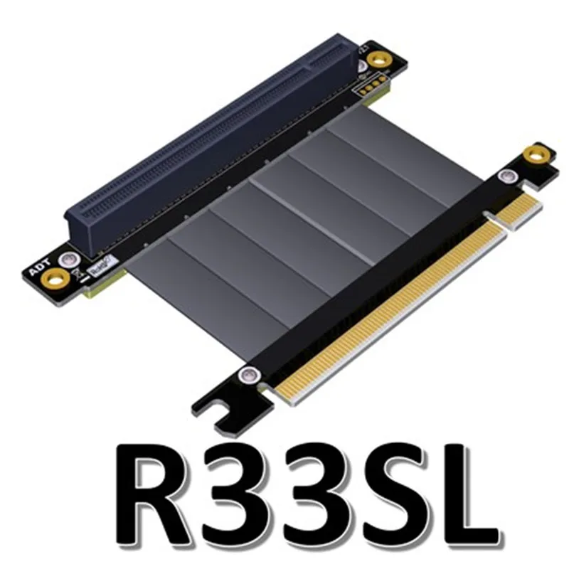 Переходник с угловой конструкции Gen3.0 PCI-E 16x на 16x3 0 5 см 10 20 30 40 50 PCI-Express pcie X16