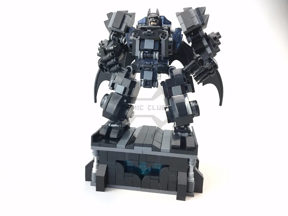 Комикс клуб в наличии MOC строительные блоки РОБОТ Бэтмен нормальная Броня и