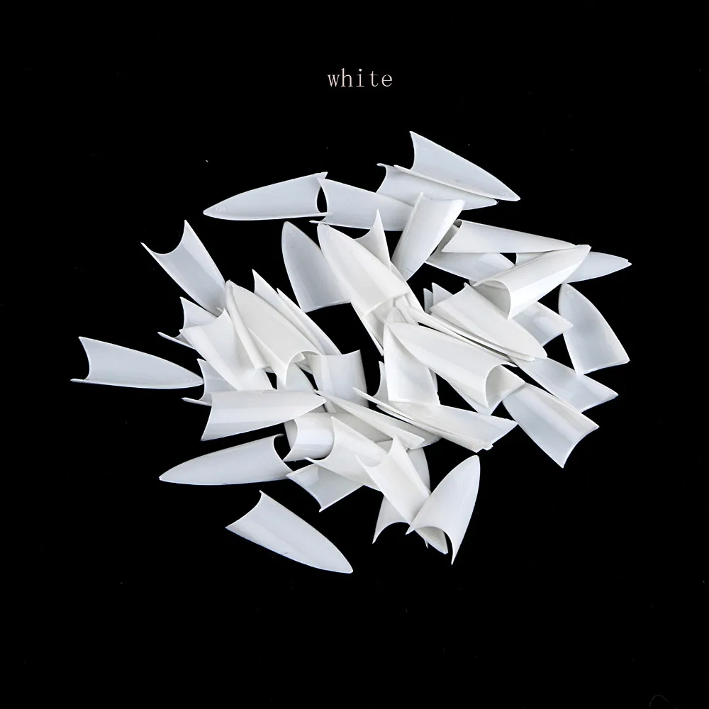 1000 шт шпильки острые ногтей Акриловые накладные ногти кончик