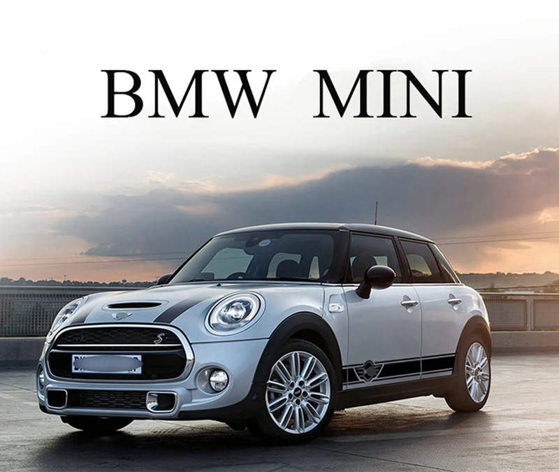 AMBERMILE, наклейка на кузов автомобиля, авто наклейка s, боковая наклейка для Mini Cooper JCW S R55 R56 R58 R60 R61 F54 F55 F56 F57 F60, аксессуары
