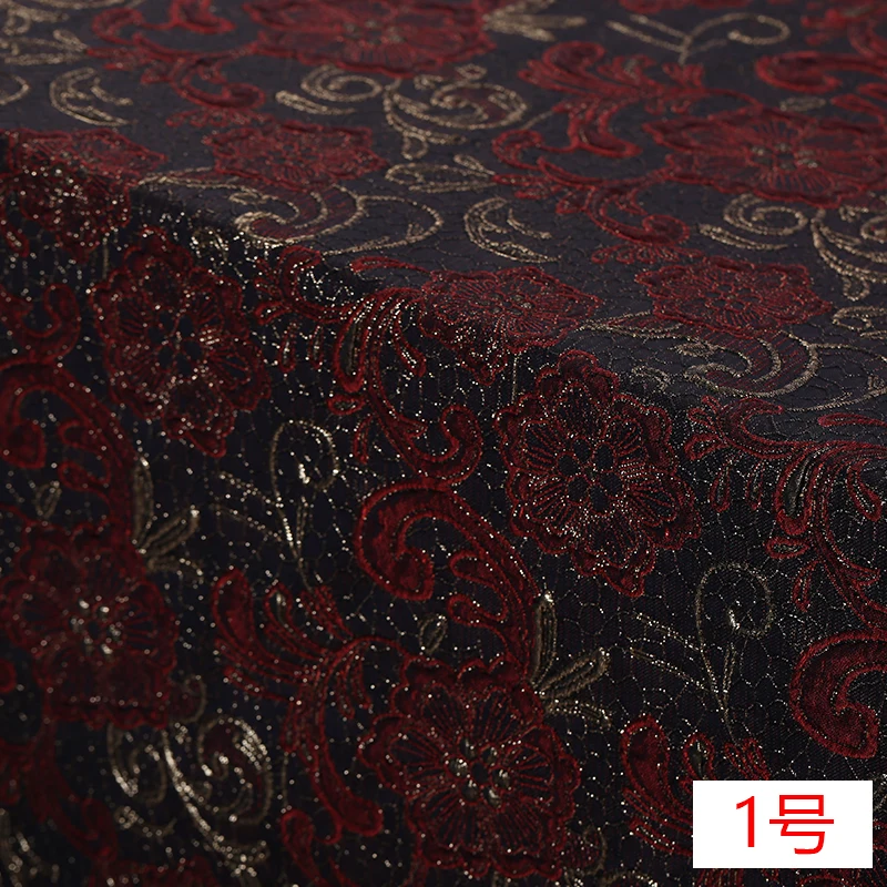 140 см золотая линия жаккардовая ткань окрашенная в пряже европейская одежда