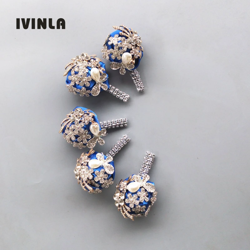 5 шт./лот свадебная брошь в виде жениха бутоньерка со стразами корсажная булавка