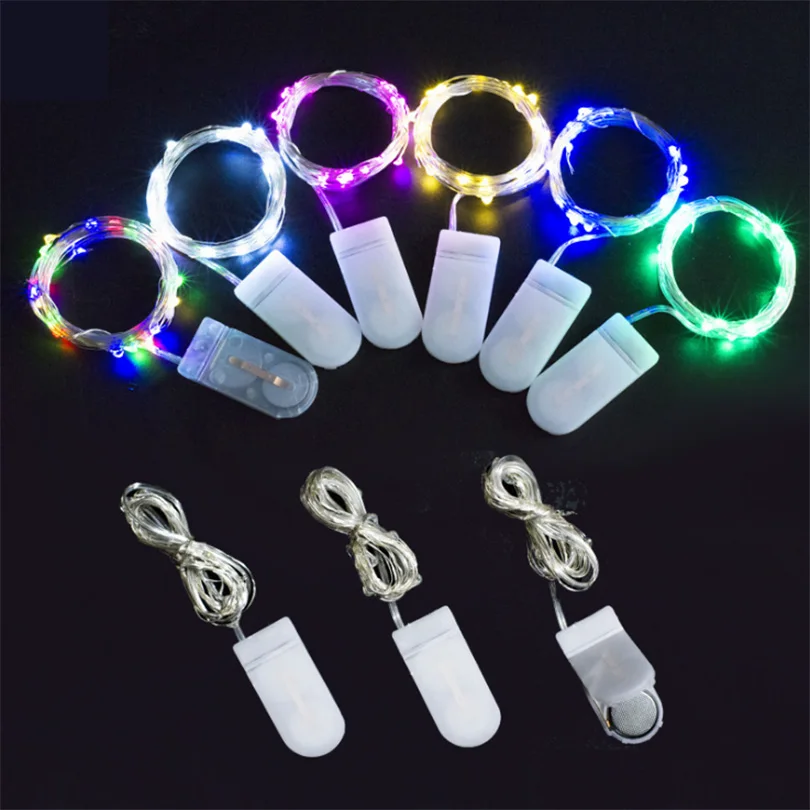 

1M 10Leds Christmas Lights LED Copper Wire Fairy String Lights Battery Operated Holiday Wedding Party Decoration Garland Strips