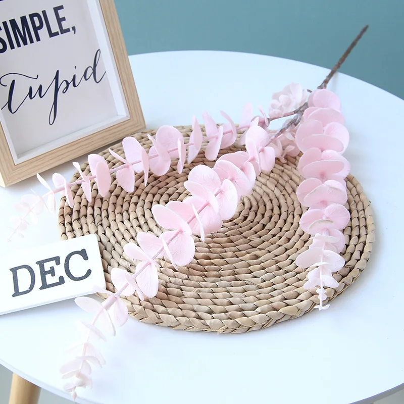 Ветка из искусственного пластика эвкалипта для украшения елки на Рождество и