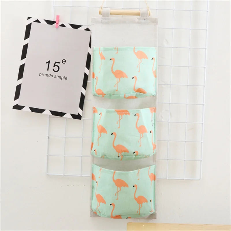 1 шт. висячая сумка с изображением фламинго для хранения новогоднего домашнего