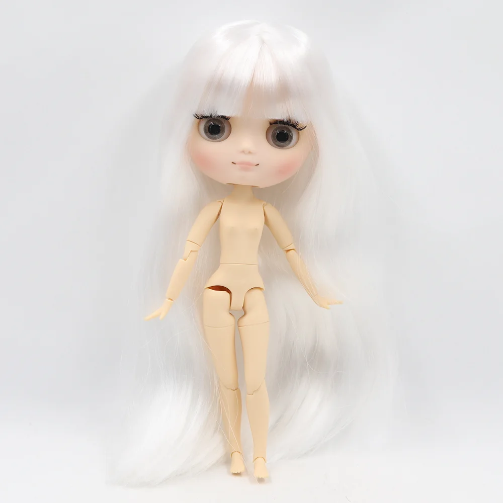Кукла Middie blyth, Обнаженная, 20 см, шарнирное тело, матовое лицо с макияжем, серые глаза, мягкие волосы, сделай сам, игрушки, подарок с жестами