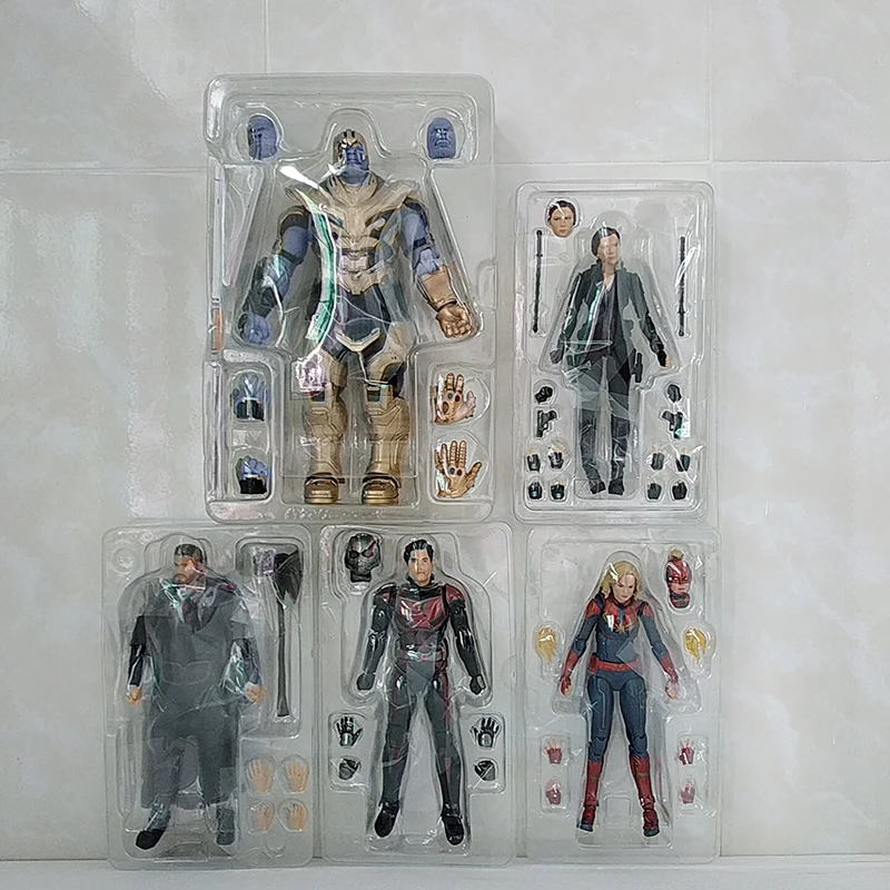 Фильм Мстители 4 эндшпиль Marvel SHF танос Черная Вдова Тор Капитан Марвел Человек-муравей фигурка модель игрушки подарок
