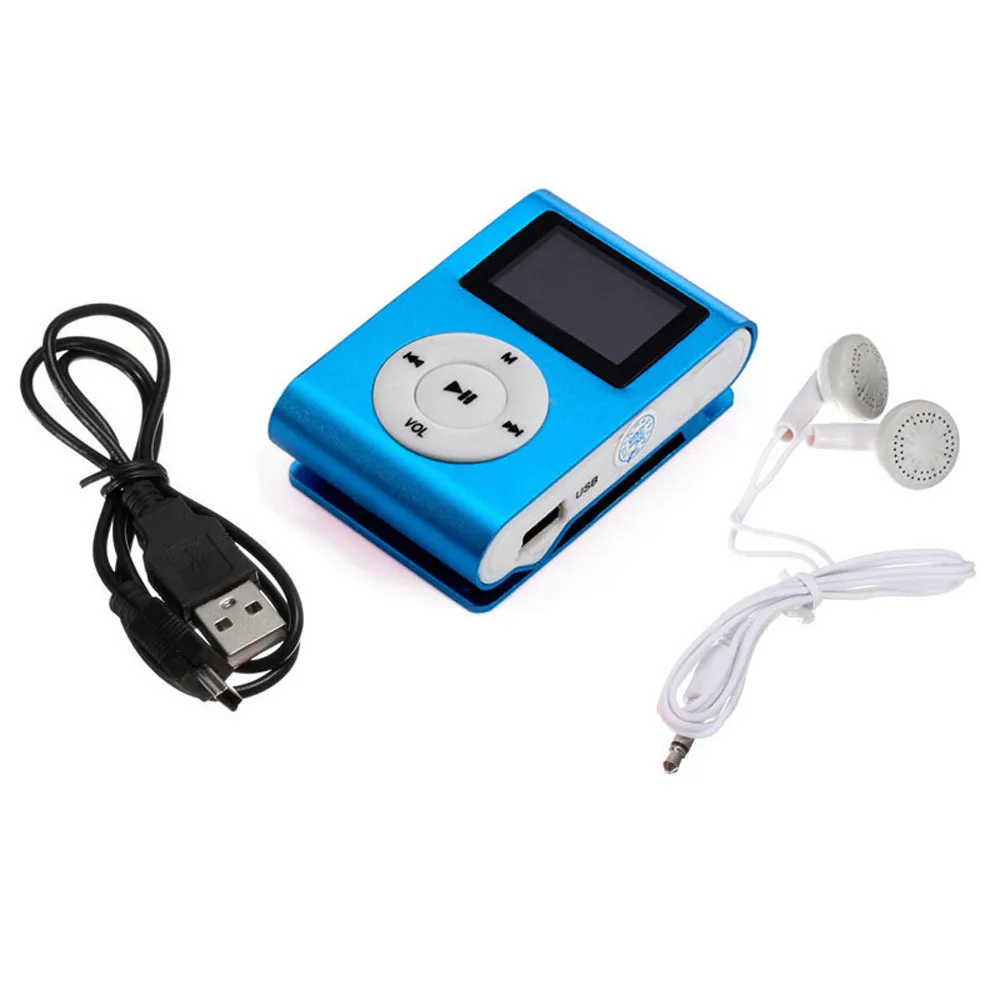 HIPERDEAL Mp3 плеер мини USB металлический зажим портативный аудио mp3 ЖК экран Поддержка
