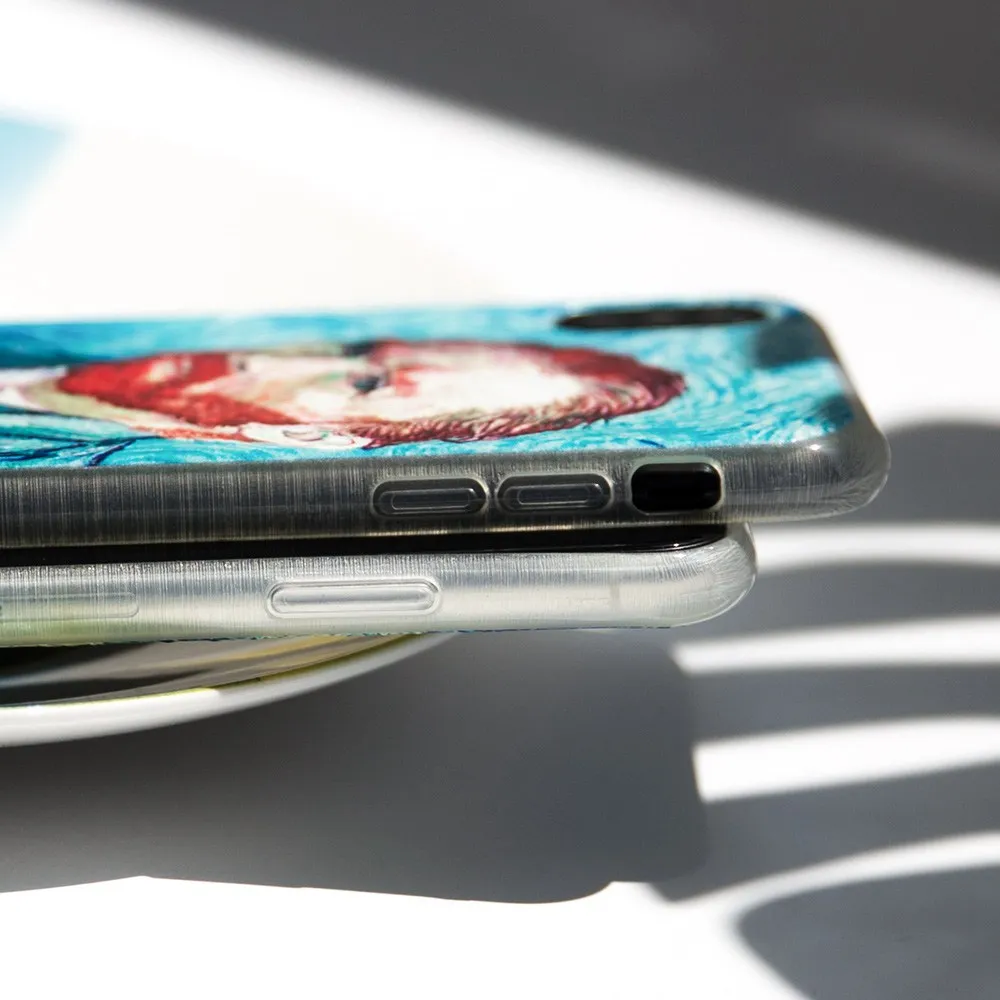 Чехол IER, чехол с тиснением для iPhone X, XR, XS, MAX, 8, 7, мягкий ТПУ, чехол для iPhone 5 5S se, 6, 6 S, 8, 7 Plus, чехол, Ван Гог, аксессуары для телефона
