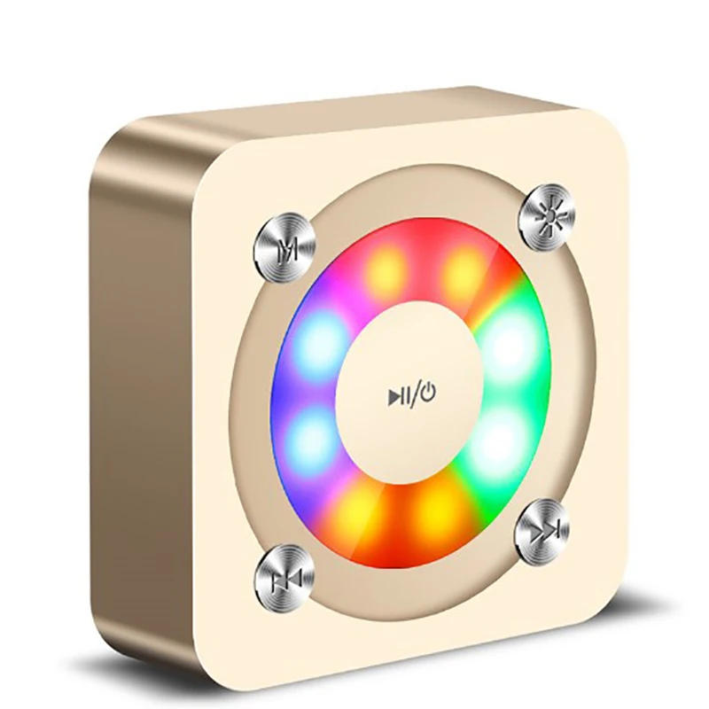 Smart Bluetooth speakers Portable waterproof design 360 stereo surround sound HD call LED flashing lights Voice prompt TF card |