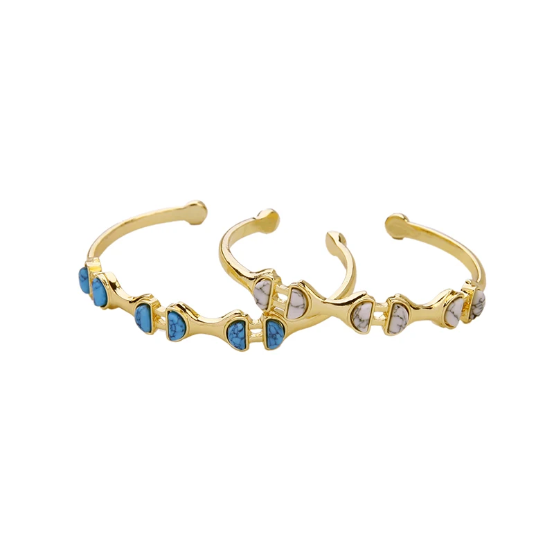 Модный геометрический очаровательный синий белый браслет дружбы Женский