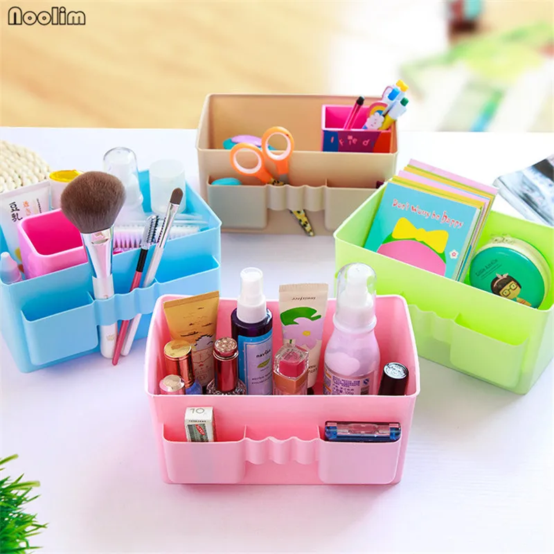 NOOLIM Eco-Friendly Easily Cosmetic Storage Box Small Desktop Office Computer Remote Finishing Debris Classification | Дом и сад