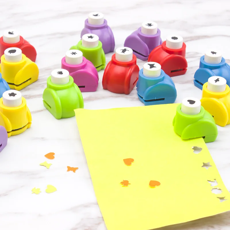 1pc Mini Scrapbook Punches Handmade Cutter Kid Hole Punch Printing Paper Hand Shaper Tags Cards Craft DIY Tool | Канцтовары для