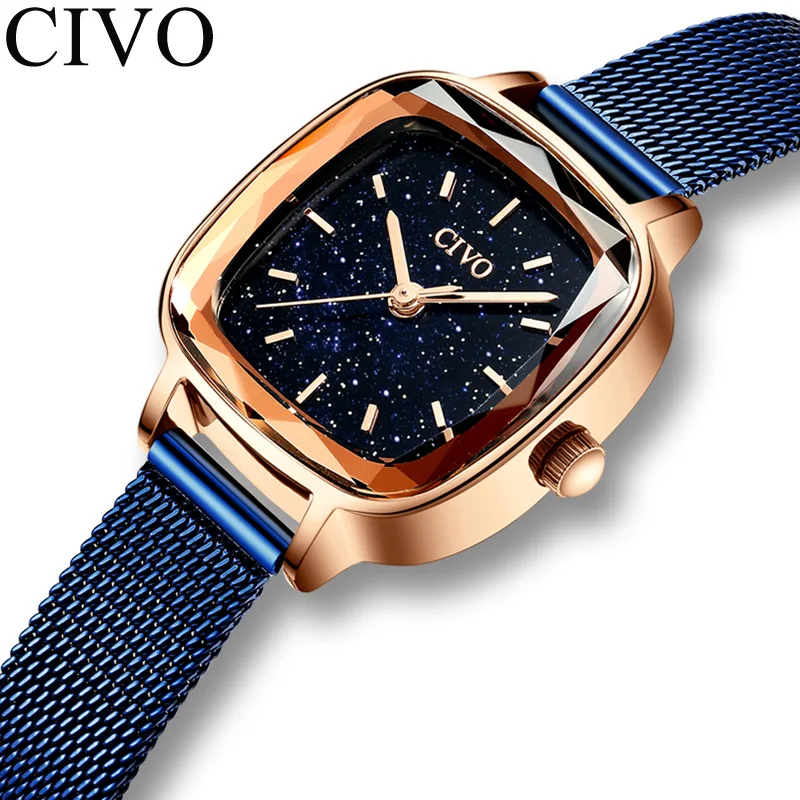 Чиво часы для женщин Роскошные Кварцевые женские Водонепроницаемый наручные