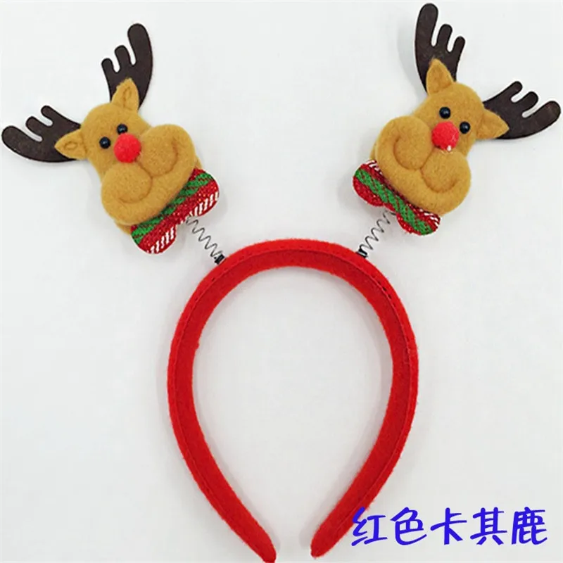 7 шт./лот милые рождественские украшения для повязки на голову хроматический