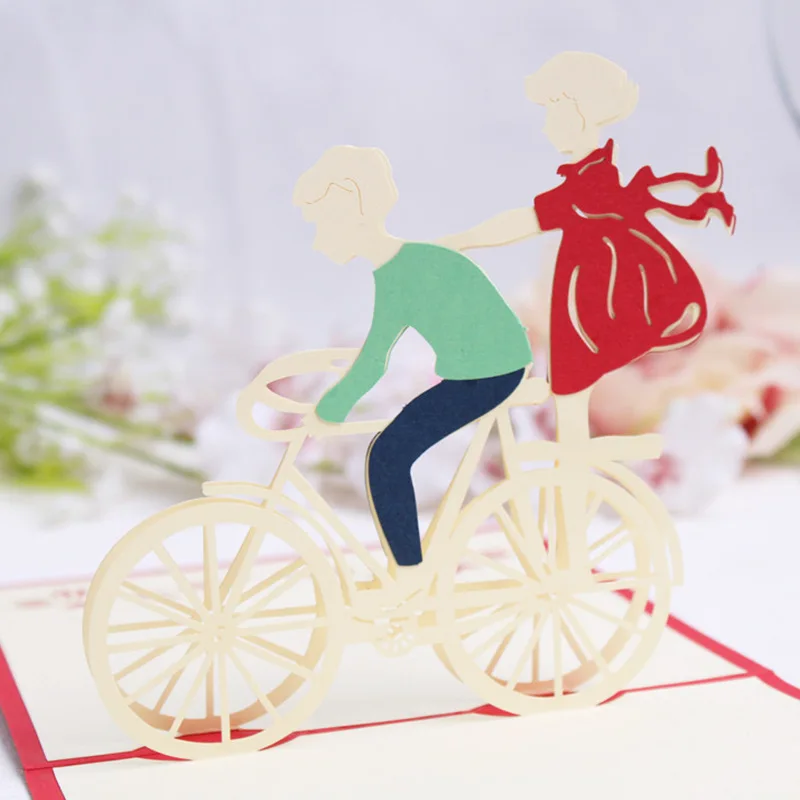 Бесплатная доставка Лазерная резка свадебные Приглашения ручной работы 3D