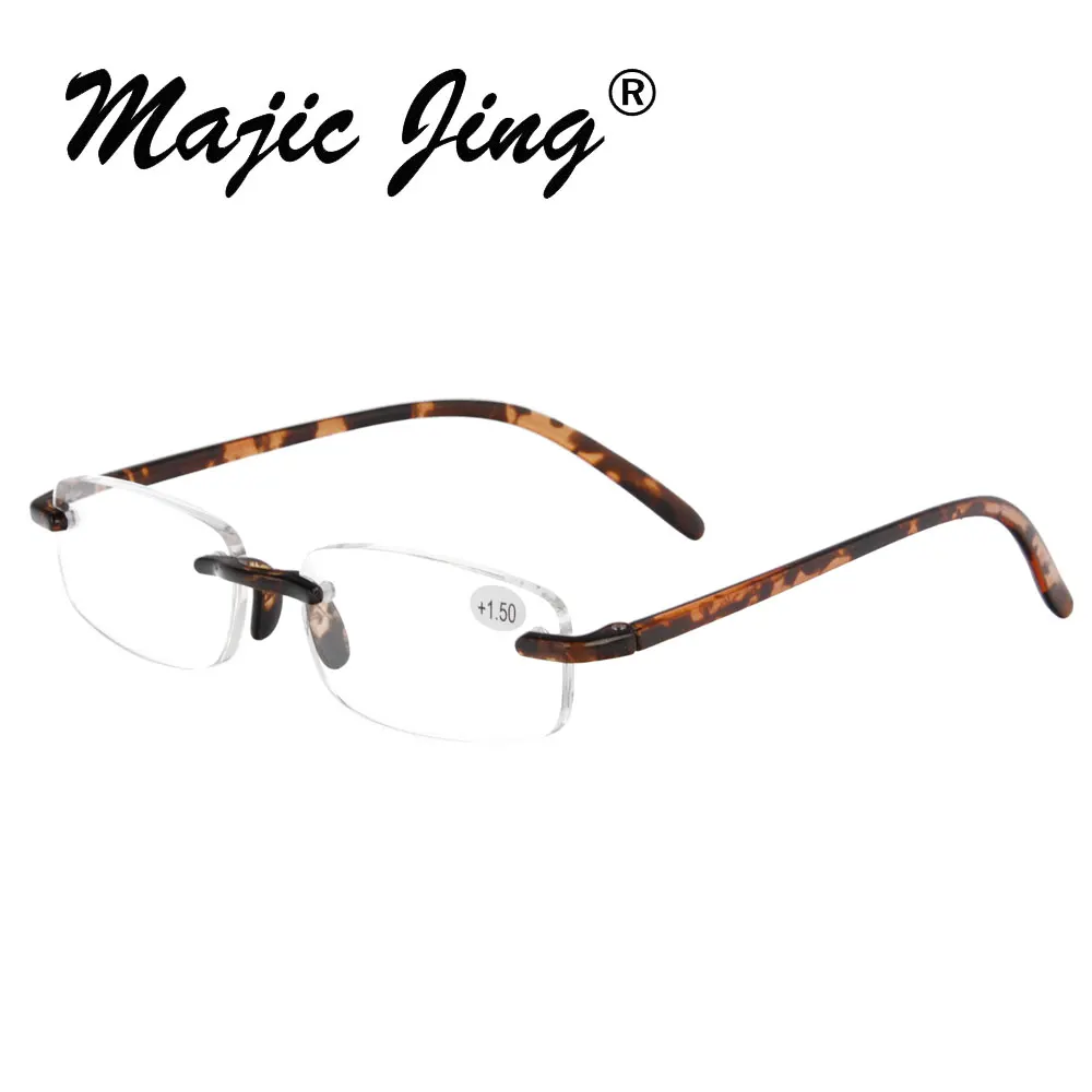 Пластиковые очки для чтения без оправы Magic Jing ультралегкие рецептурные