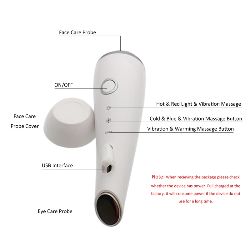USB термоусадочная пор против акне морщин глаз мешок темный круг удалить Горячий