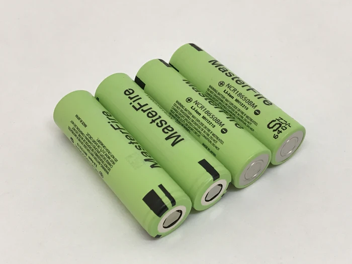 MasterFire 4pcs/lot Original 3.7V 3200mAh NCR18650BM 18650 10A Current Power Tool Battery Lithium Batteries Cell For Panasonic