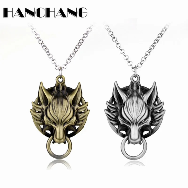 Косплей игра ювелирные изделия Final Fantasy подвеска в виде волчьей головы ожерелье