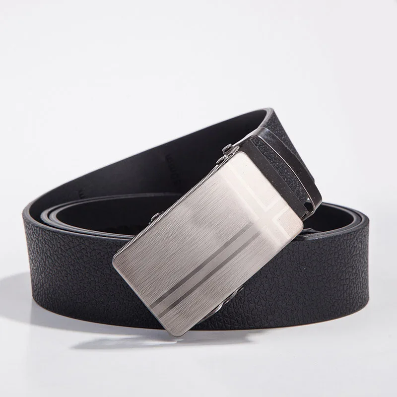 Best YBT Men Belt Imitation leather Alloy Automatic buckle Belt Business affairs Simple Fashion Casual Hot Selling Belt