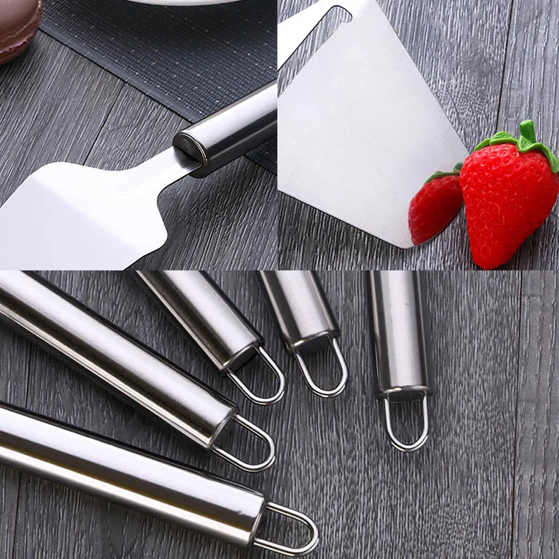

1Pcs Stainless Steel Chocolate Pizza Shovel Dough Cutters Cheese Slicer Baking Accessories Cake Scoop Cheese Knife