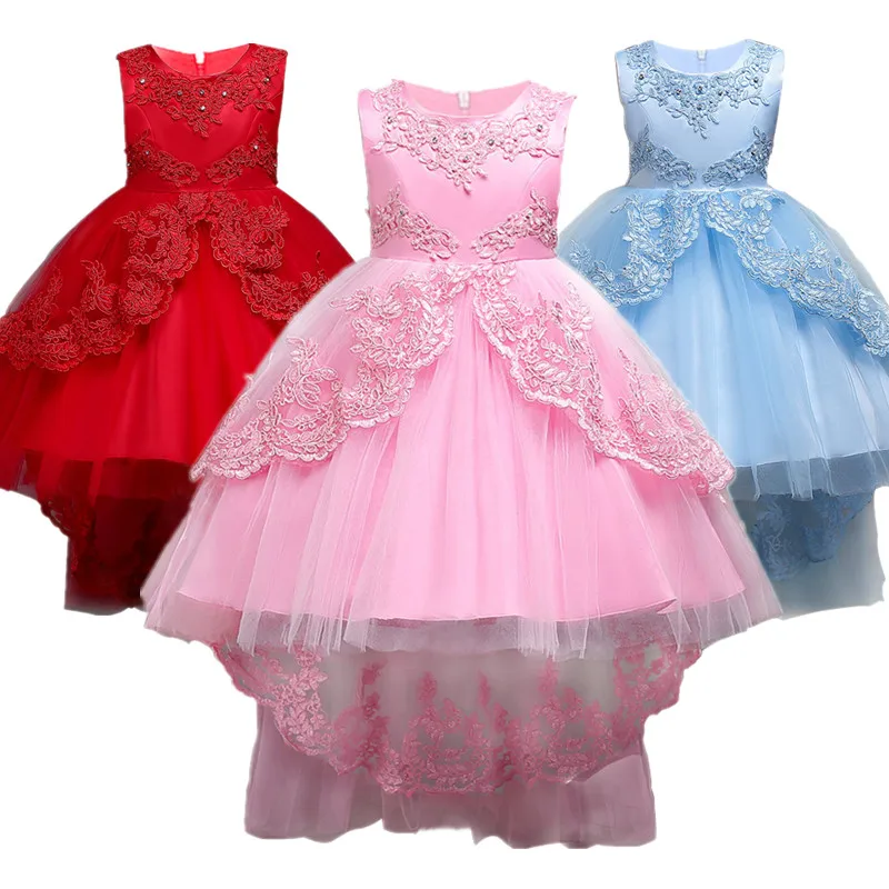 Baby Girl Dress Children Kids Dresses For Girls 2 3 4 5 6 7 8 9 10 Year Birthday Outfits Evening Party Formal Wear | Детская одежда и