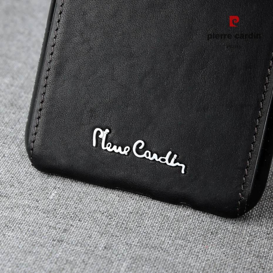 Чехол Pierre Cardin из натуральной кожи для samsung Galaxy S8/S8 Plus, роскошный тонкий жесткий чехол с металлическим логотипом для samsung S8, сумка