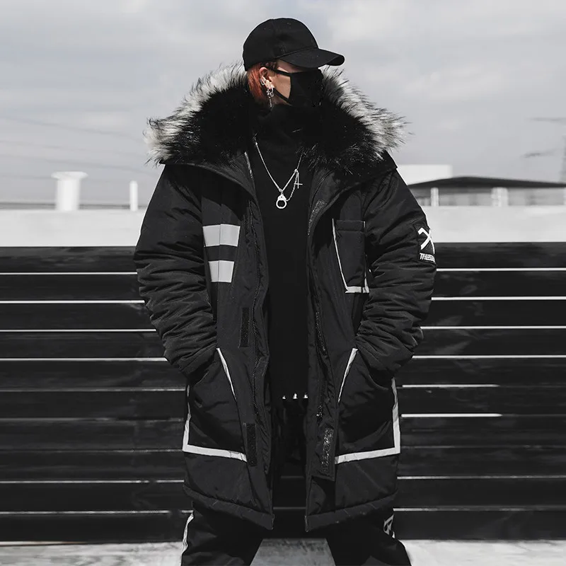 

Куртка мужская хлопковая, в стиле хип-хоп, теплая, зимняя, 2019