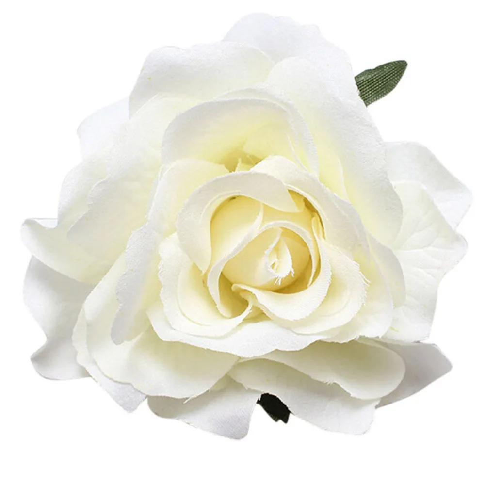 Заколка для волос с красной розой тканевая заколка сделай сам аксессуары