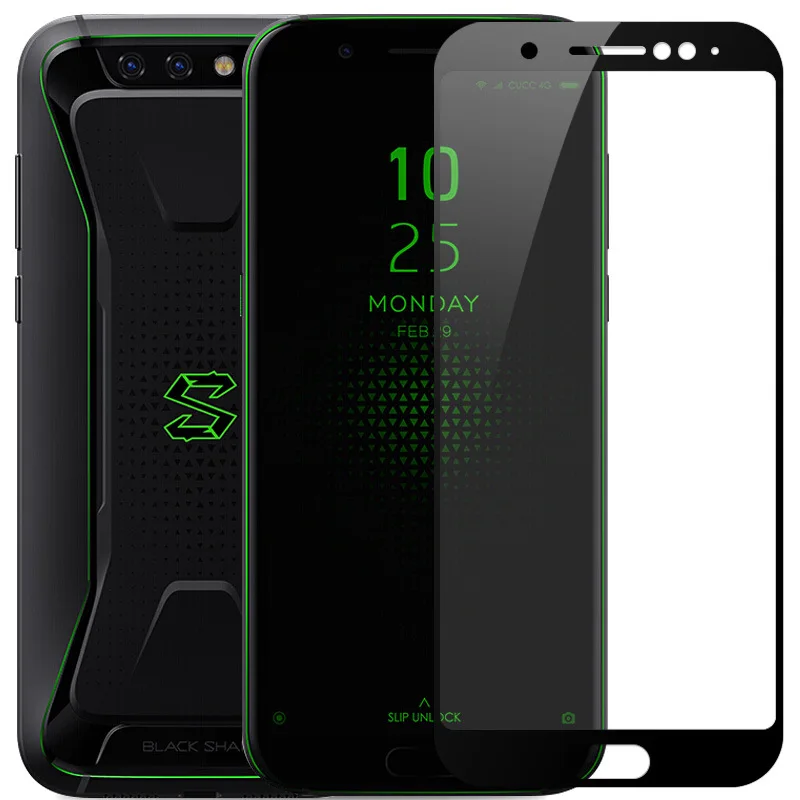 Защитное стекло на весь экран закаленное для Xiaomi Black Shark 2 Защитная пленка Helo Full