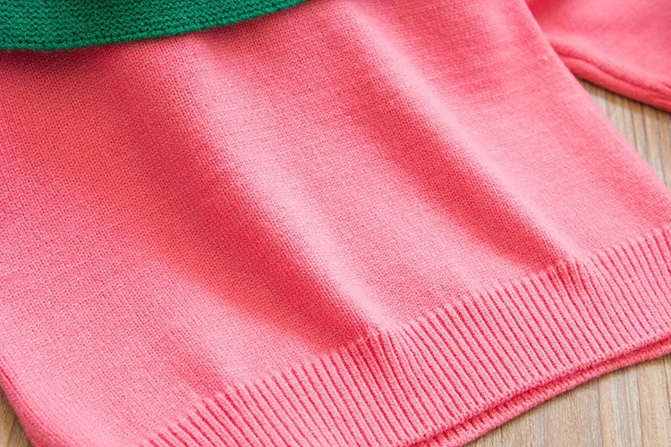 Lovely Baby Girls Watermelon Sweater Clothes Outfits Cotton 2018 New Toddler Kids Long Sleeve Cloak Knitted Tops Outwear 1-5Yrs | Детская