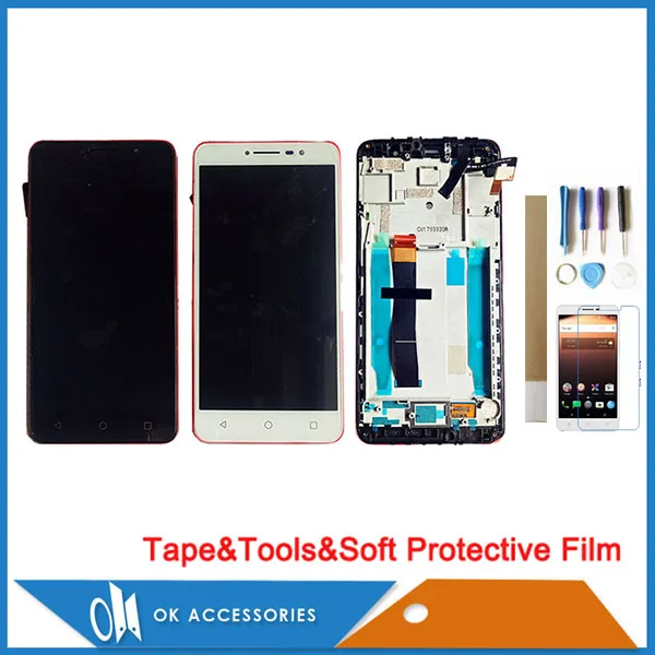 6 0 &quotдля Alcatel A3 XL 9008 9008X 9008D 9008A OT9008 сенсорный экран с ЖК дисплеем дигитайзер рамкой
