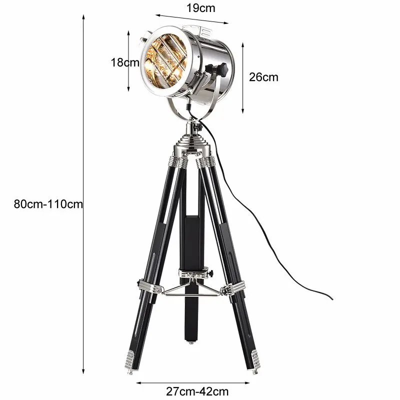 Скандинавские Современные Напольные светильники для штатива Лофт промышленный