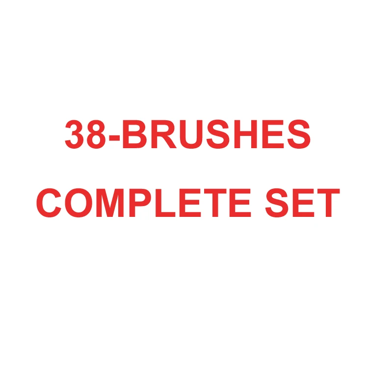 38-BRUSHES SET MUFE-SERIES, 38 кистей, полный набор кистей, деревянная ручка, мягкие синтетические волосы, Профессиональный набор кистей для макияжа, инструменты - Handle Color: 38-BRUSHES SET