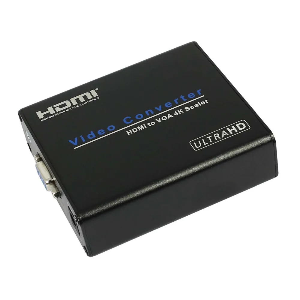 4 К x 2 1080 P HDMI TO VGA Adapter цифро-аналоговый видео аудио конвертер адаптер Box для