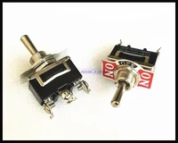5pcslot 3 pin 3 position on off on spring return momentary switch 15a 250vac toggle switch 123f brand new