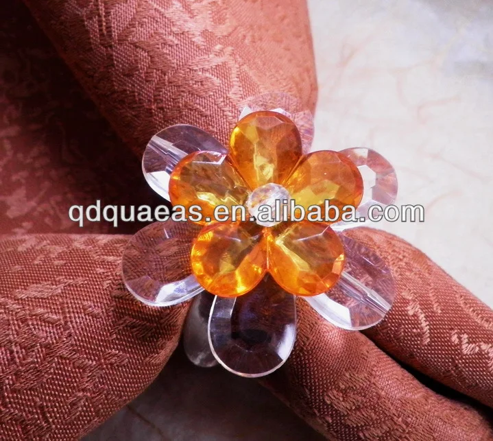 

yellow crystal napkin rings,napkin holder