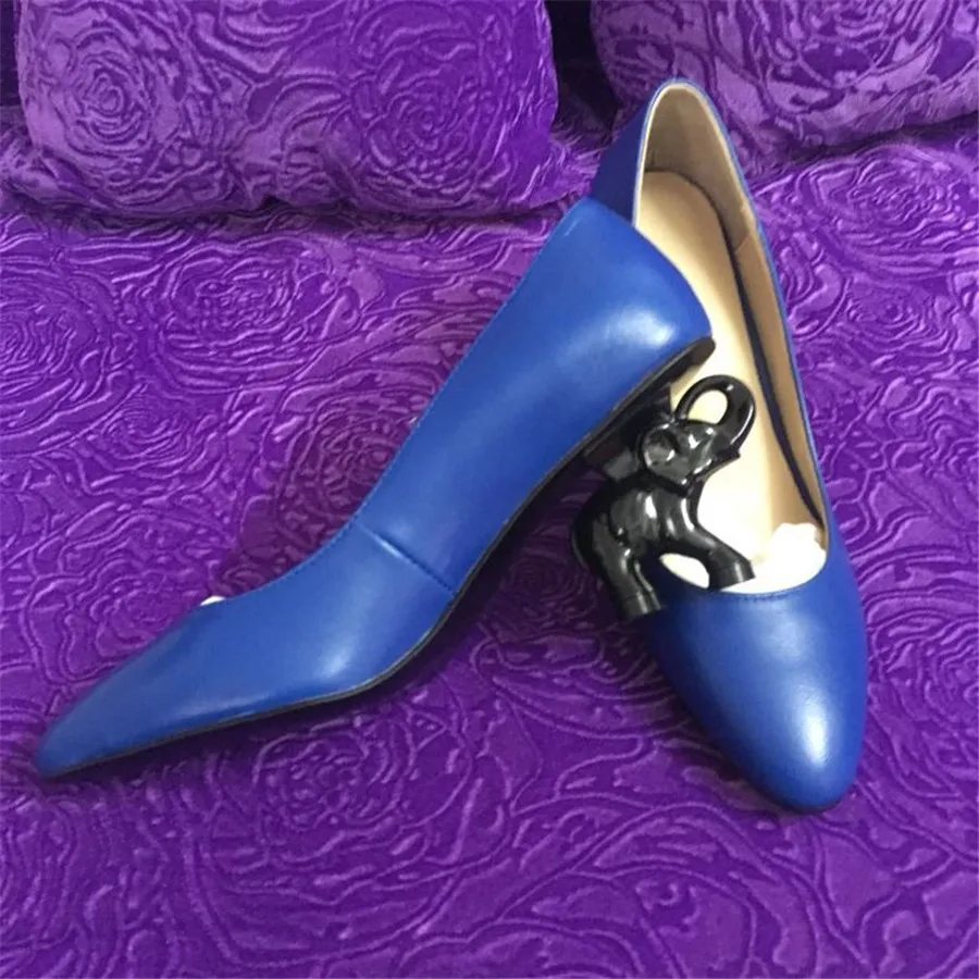 Женские туфли лодочки JAWAKYE весенние из натуральной кожи на высоком каблуке|zapatos