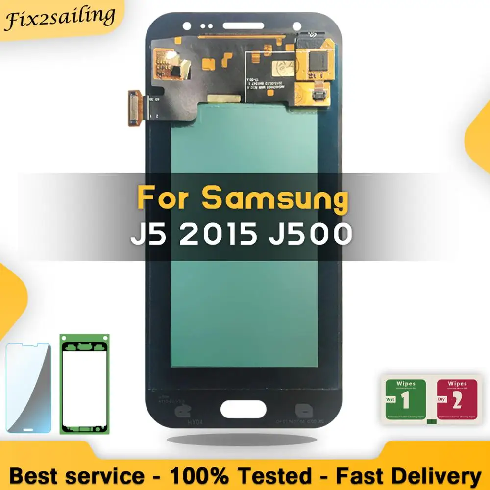 ЖК дисплей Super AMOLED 100% для Samsung Galaxy J5 2015 J500 J500F J500FN J500H J500M с сенсорным экраном и
