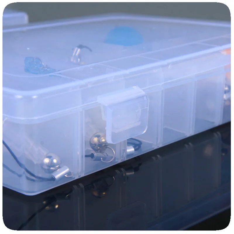 24 Grids Transparent Jewelry Plastic Storage Box Girls Earrings Necklace Head Rope Medicine Line Fashion Girl Gifts | Дом и сад