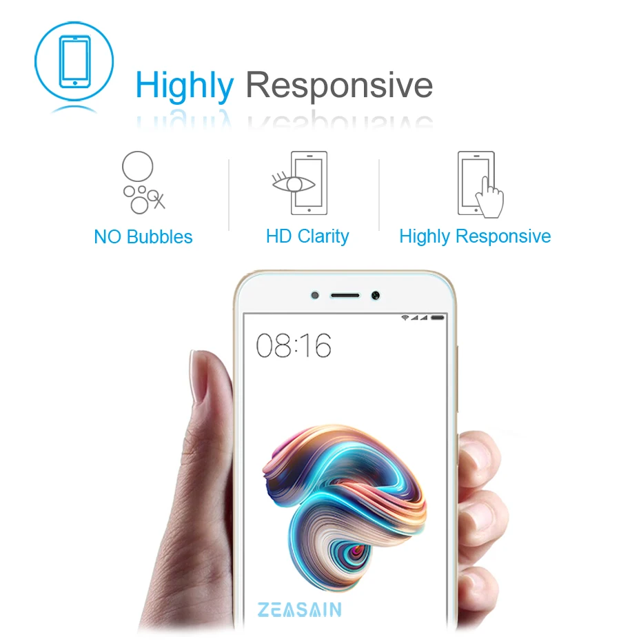 2 Упак. Оригинальная защитная пленка ZEASAIN 2.5D из закаленного стекла для Xiaomi Redmi 5A