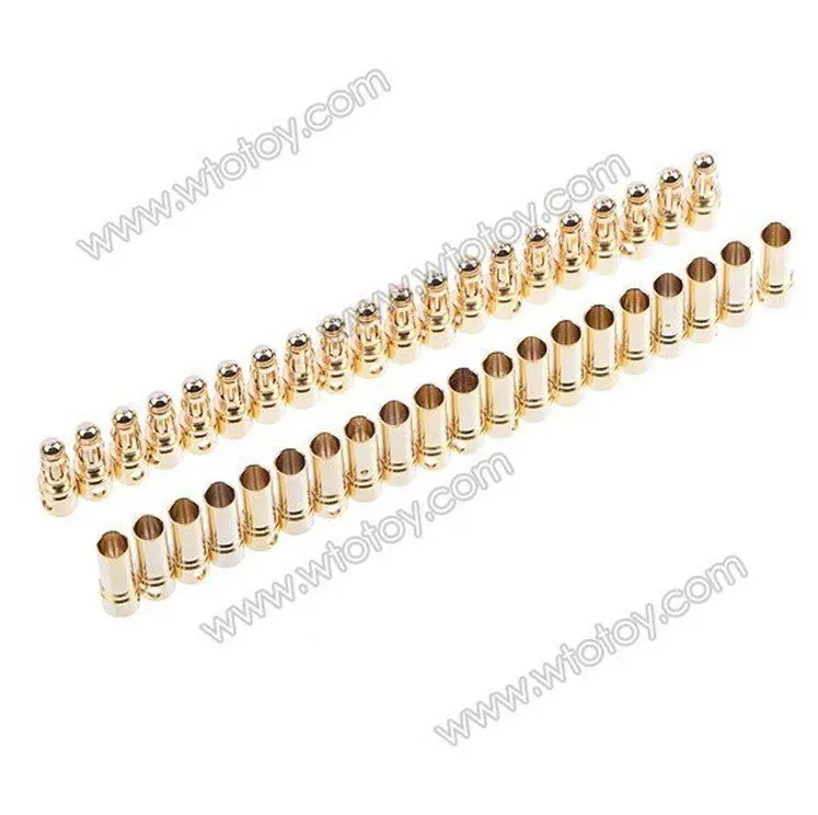

3.5mm Gold Bullet Banana Connector X 20 Sets for FPV RC Helicopter
