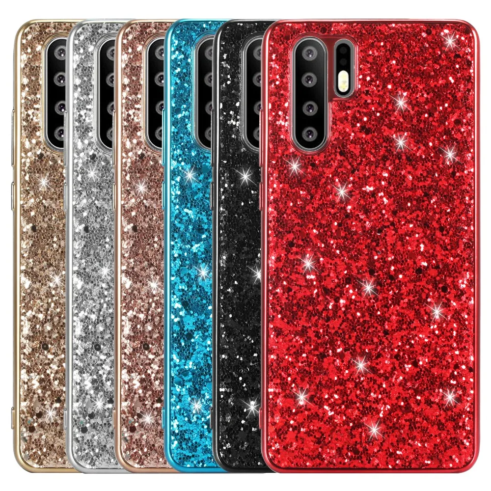 Роскошный блестящий чехол для Huawei P30 Pro P20 Mate 20 Lite Y5 Y6 2019 с блестками Honor 10i 8S 8A View