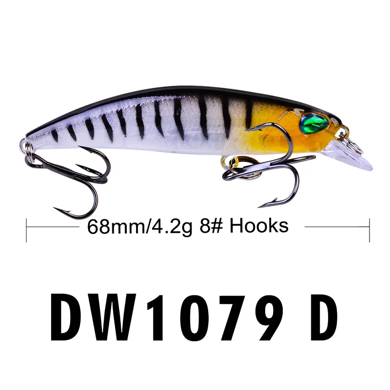 5 шт./лот новые рыболовные приманки PRO BEROS Style Minnow 4 2 г 0 15 унции/6 8 см 68 &quot набор
