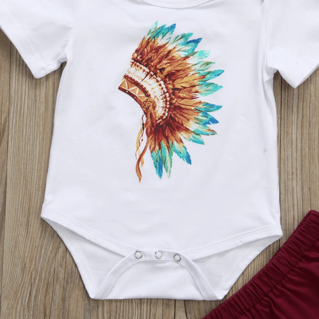 

3PCS Fashion Summer Baby Set 0-24M Infant Baby Girls Casual Romper Jumpsuit+Tassels Pants+Headband Clothes Set